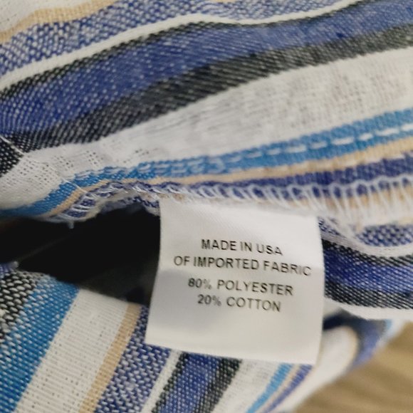 DREW Seersucker Striped Cropped Jumpsuit - Picture 5 of 5